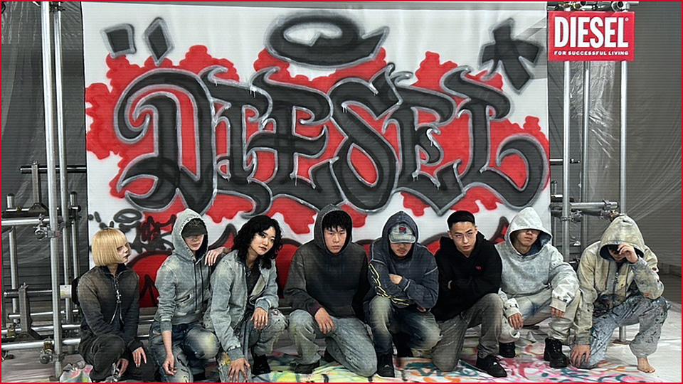DIESEL ×モード学園 2025秋冬ミラノランウェイショーGlobal Street Art