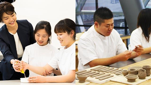 第一線で活躍するための「実践授業・実技授業」を多く展開