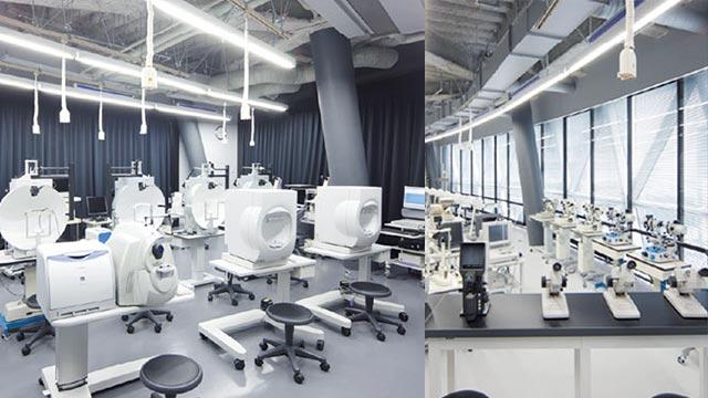 検査機器をはじめとした充実の設備！3年間で基礎からしっかりと学ぶ