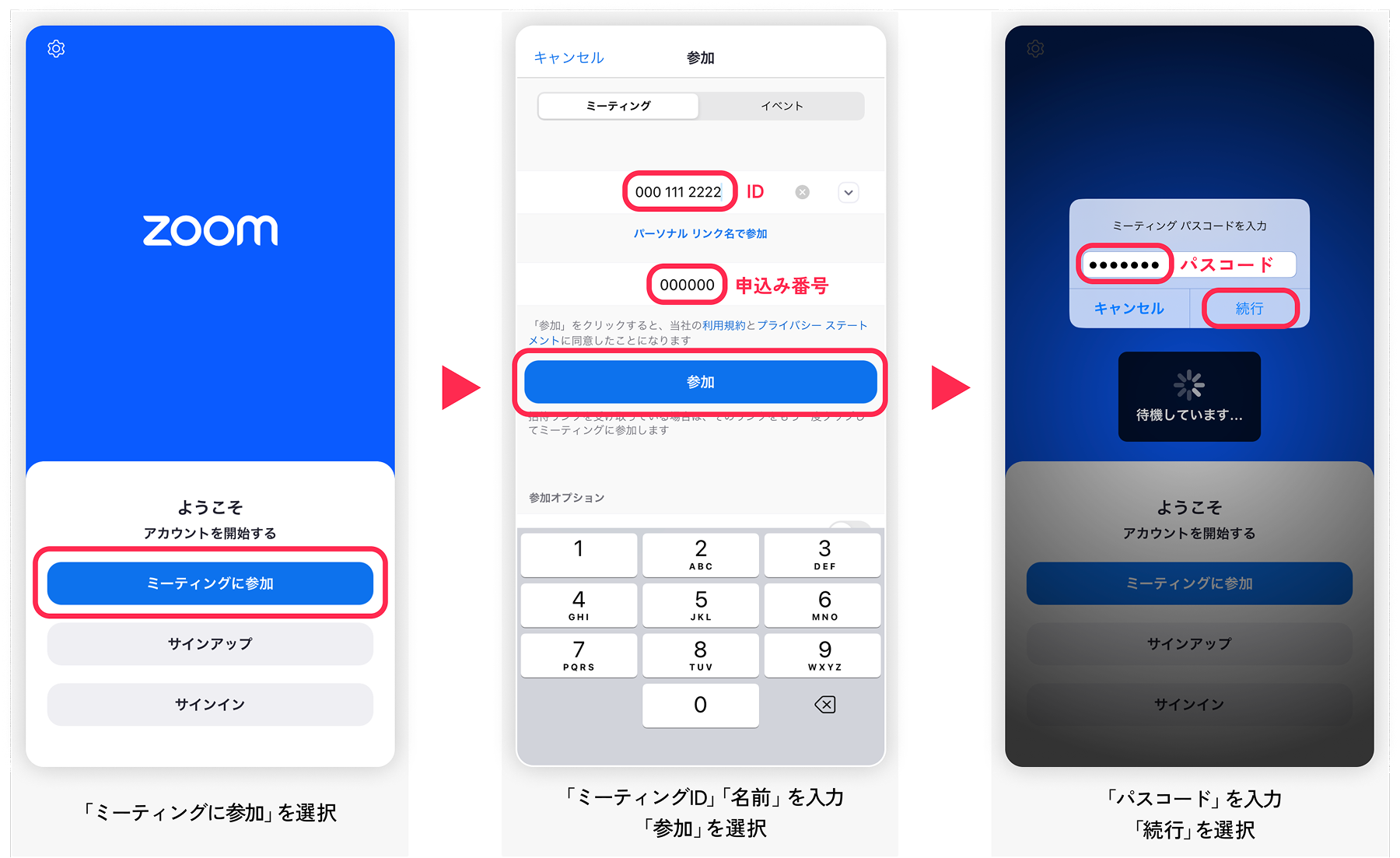 オンラインでの参加方法