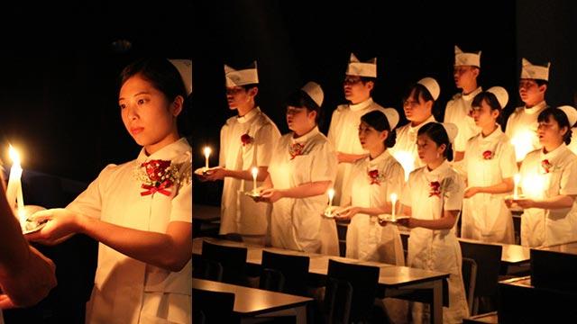 看護学生を応援するセレモニー